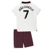 Dres Manchester City Joao Cancelo #7 Gostujuci za djecu 2023-24 Kratak Rukav (+ kratke hlače)
